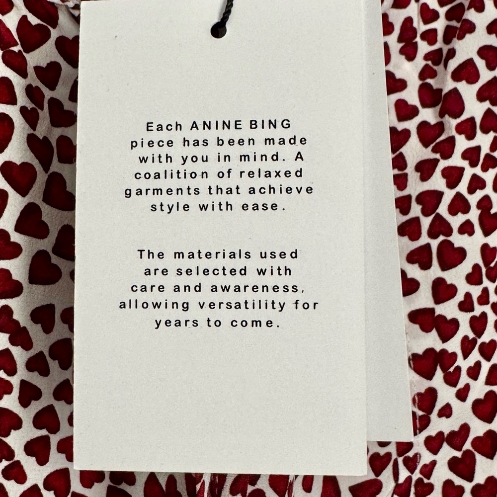 NWT Anine Bing High Waist Shorts with hearts size XS - Picture 6 of 7